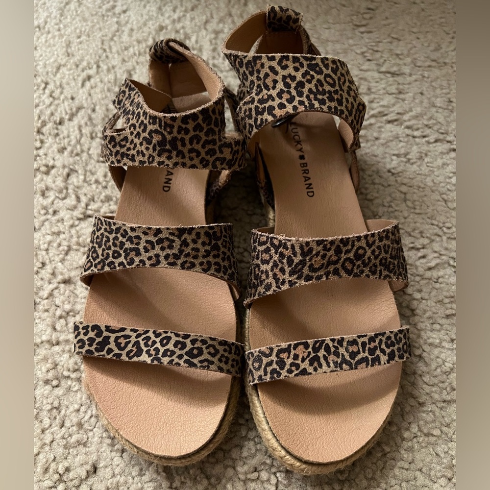 Lucky Brand Leopard Glaina Sandal - US 7